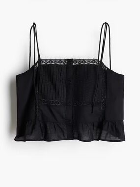 Flounce-trimmed Camisole Top
